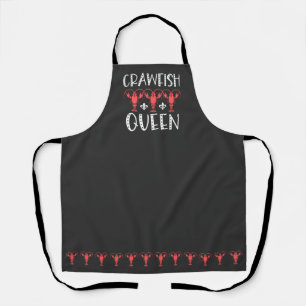 Funny Crawfish Queen - Crawfish Boil Apron