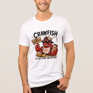 Funny Crawfish T-Shirt – Cute Cajun Seafood Lover Tri-Blend Shirt