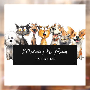 Funny Crazy Cats Dogs Pet Sitter Professional