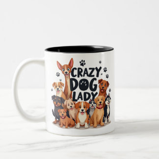 Funny Crazy Dog Mug Coffee Lovers Gift Cut Cup Dog
