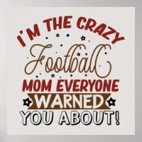 funny Crazy football sports Mum 