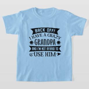 Funny crazy Grandpa word art unisex  T-Shirt