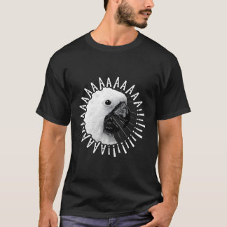 Funny Crazy Screaming Cockatoo Hoodie Parrot Bird T-Shirt