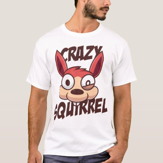 Funny crazy squirrel T-Shirt (Front)