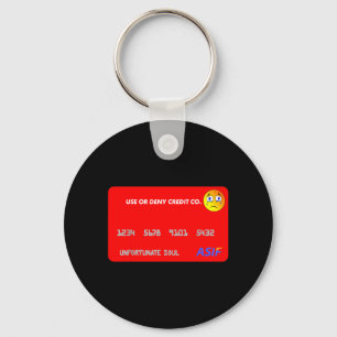 Funny Credit Card Halloween Costume - Used or Key Ring