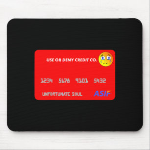 Funny Credit Card Halloween Costume - Used or Mouse Pad