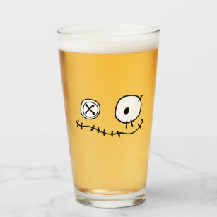 funny creep cute monster cartoon character Hallowe Glass