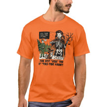Funny Creepmas Skeleton Choosing a Spooky Tree