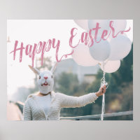 Funny Creepy Bunny Mask Happy Easter