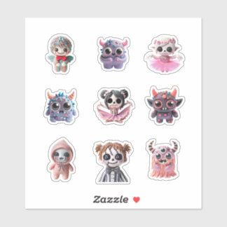 funny creepy kawaii monster pink red amazing big t