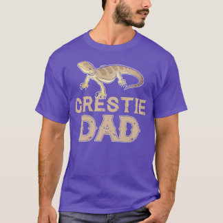 Funny Crestie Gecko Dad Pet T-Shirt