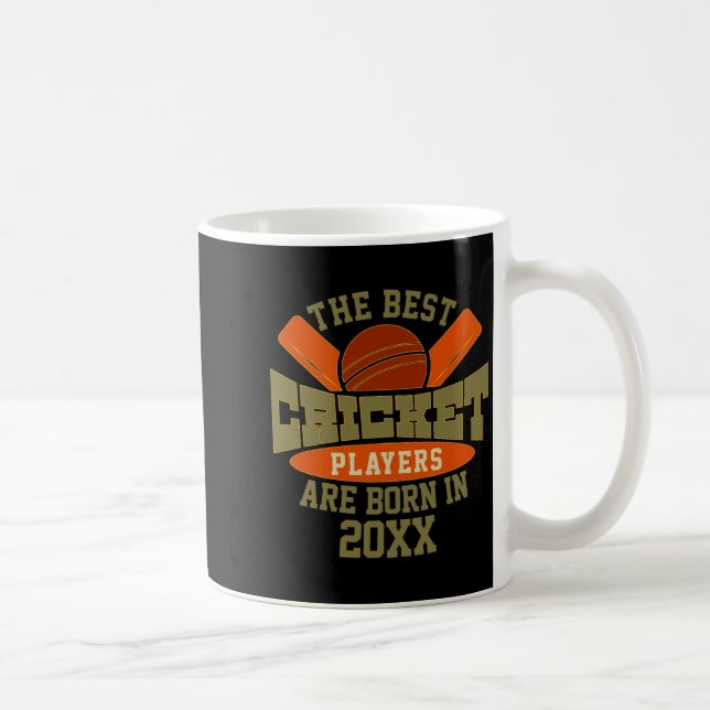 Funny Cricket Birthday Birth Day Name T Shirt  Coffee Mug (Right)