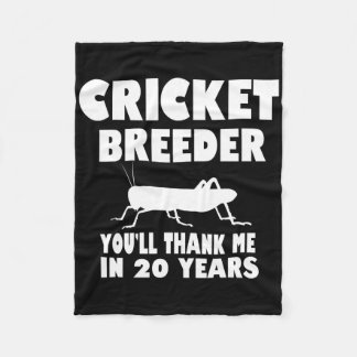 Funny Cricket Breeder Cricket Breeding Future Inse Fleece Blanket