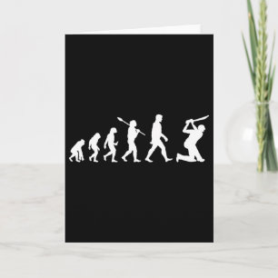 Funny Cricket Evolution Tee For Cricket Players Or Card