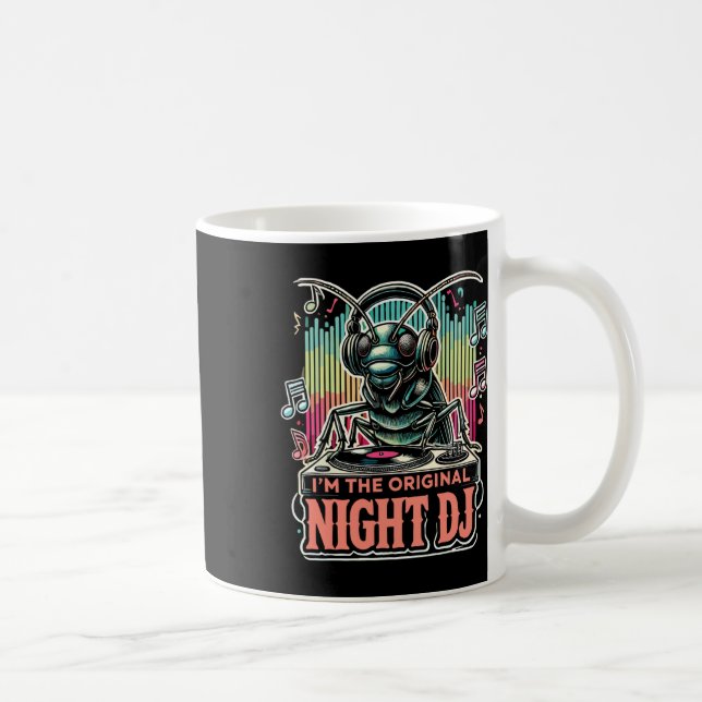 Funny Cricket I'm The Original Night Dj  Coffee Mug (Right)