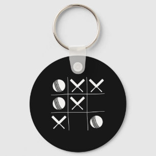 Funny Cricket Joke – Noughts And Crosses Tic-tac-t Key Ring