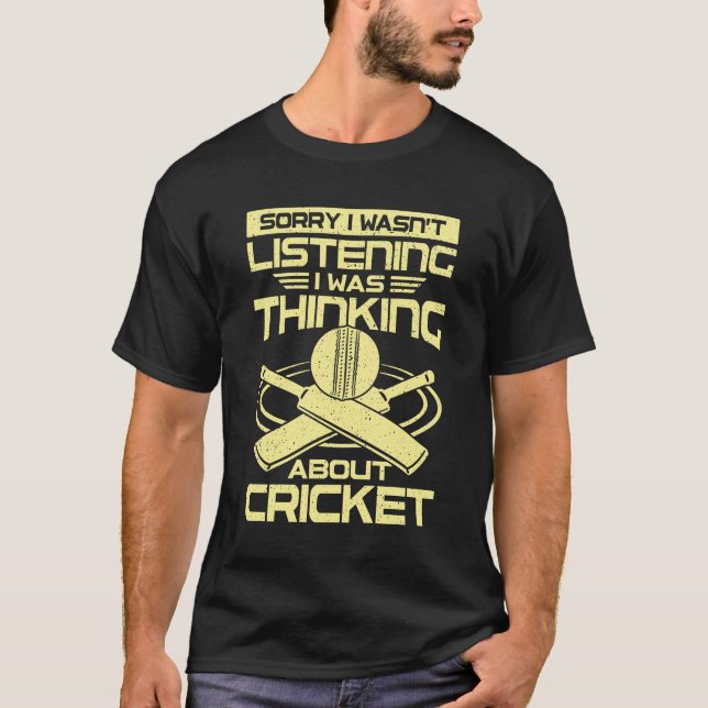 Funny Cricket Player Gift T-Shirt (Front)