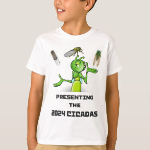 Funny Cricket Presenting Cicadas Bugs Insects Inva T-Shirt