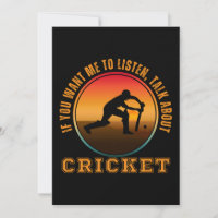 Funny Cricket Saying Vintage Silhouette Player 