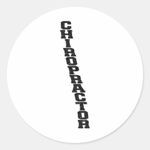 Funny Cricket Spine Chiropractor For Ck Pain Relie Classic Round Sticker