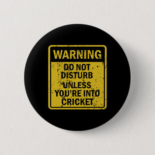 Funny Cricket Sport Themed Birthday Party Crickete 6 Cm Round Badge