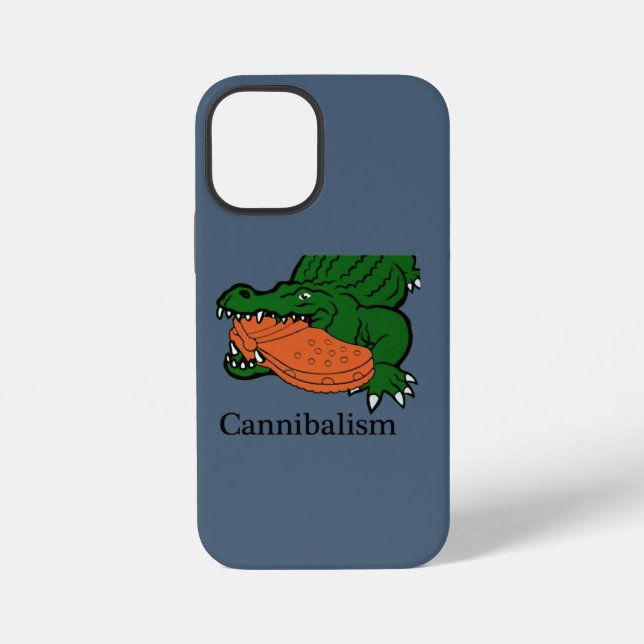 Funny Croc Eating Crocs iPhone Case (Back)