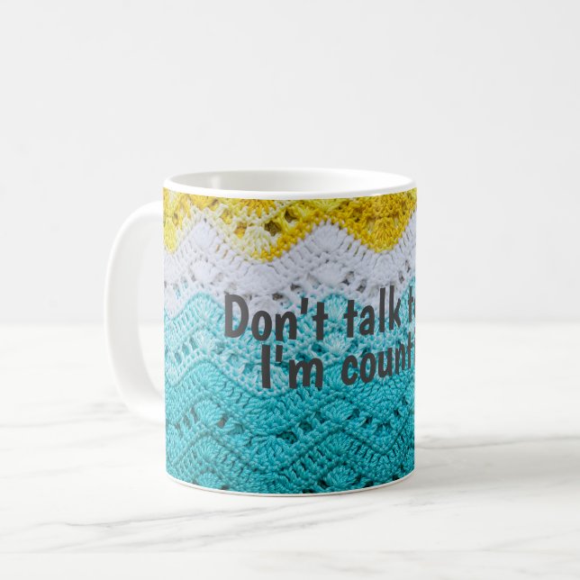 Funny Crochet Design  Coffee Mug (Front Left)