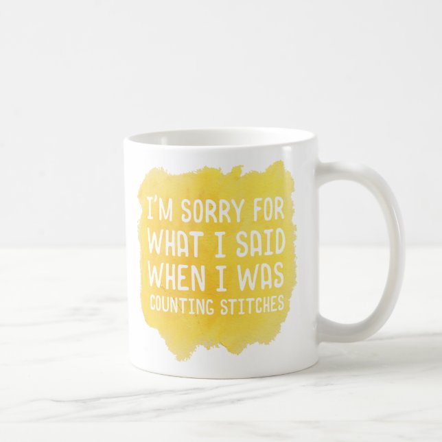Funny Crochet Stitch Mug (Right)