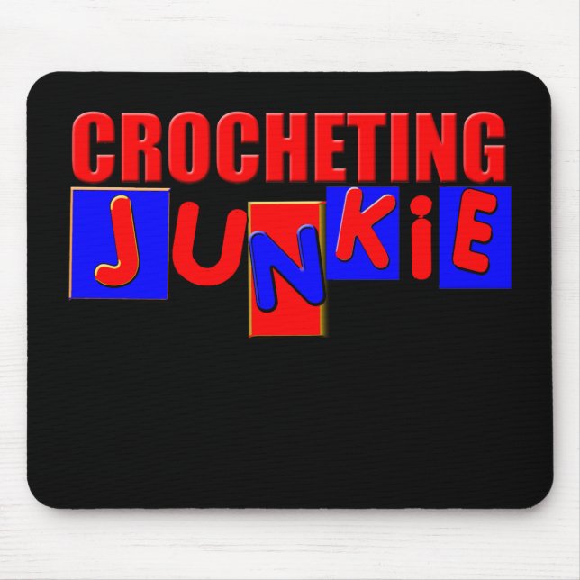 Funny Crocheting Mouse Pad (Front)