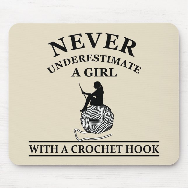 funny crocheting quote mouse pad (Front)