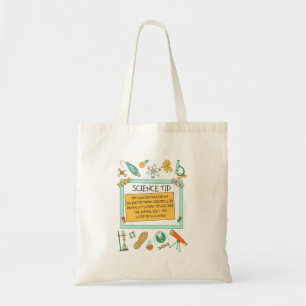 Funny Crocodile Alligator Science Tip Tote Bag