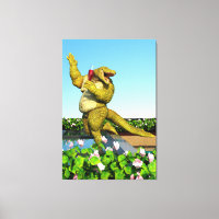 Funny Crocodile Champagne Pool Party Art