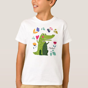 Funny Crocodile Custom Kids T-Shirts