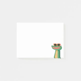 Funny Crocodile Sunglasses Cute Cartoon Animal Post-it Notes