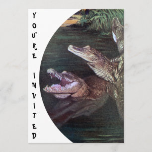 Funny Crocodiles Invitations