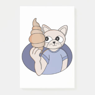 Funny Croissant Cat Post-it Notes
