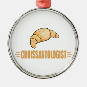 Funny Croissant Metal Tree Decoration
