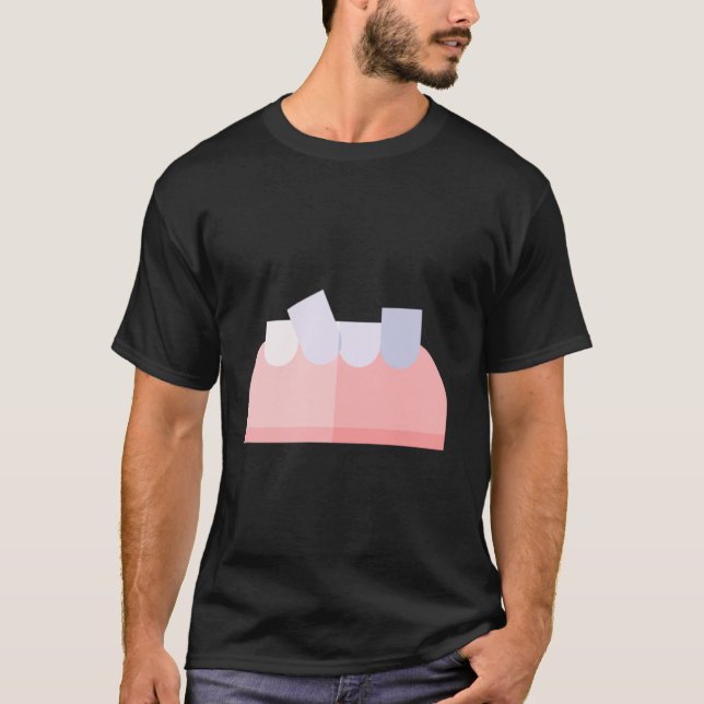 Funny Crooked Teeth T-Shirt (Front)