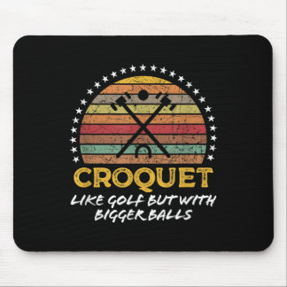 Funny Croquet Joke Big Quote Graphic Mouse Pad