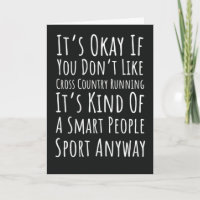 Funny Cross Country Running Cards Runner Track Xc