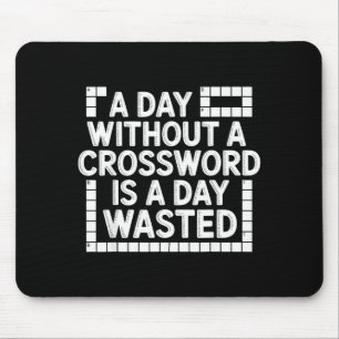 Funny Crossword Puzzle Word Game Nerd  Mouse Pad