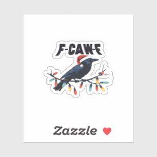 Funny Crow Christmas Classic Retro Design