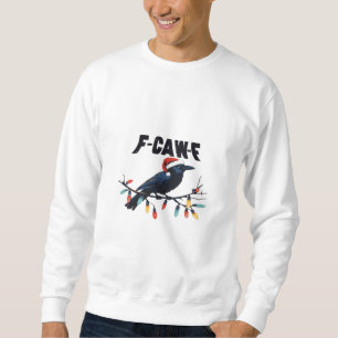 Funny Crow Christmas Classic Retro Design Sweatshirt