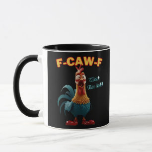 Funny Crow F-Caw-F Humor Gothic Mug