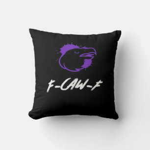 Funny Crow Logo F-Caw-F – Caws For Attention! Clas Cushion