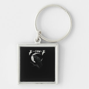 Funny Crow Retro Classic Style Key Ring