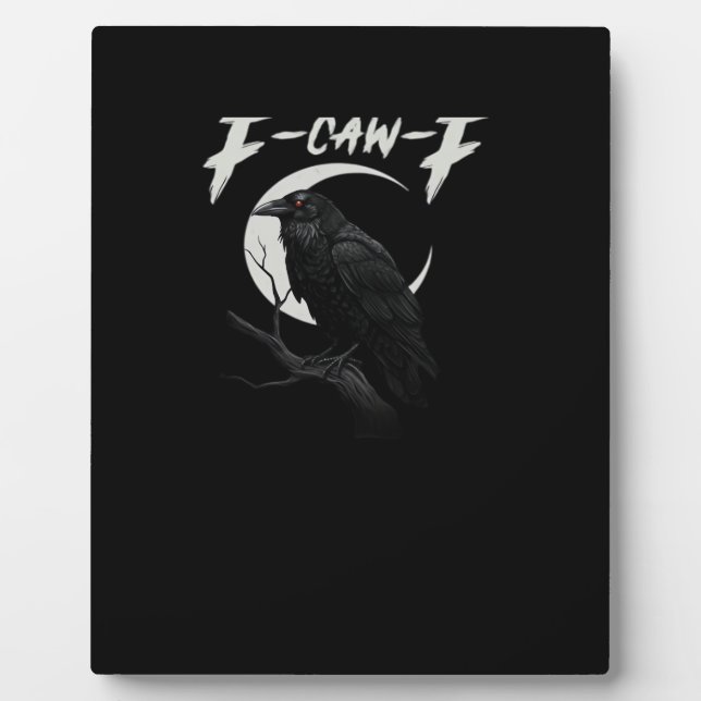 Funny Crow Retro Classic Style Plaque (Front)