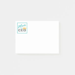 Funny Crown CEO Mom Post-it Notes