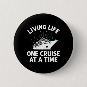 Funny Cruise Art Men Women Family Cruise Vacation  6 Cm Round Badge