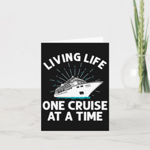 Funny Cruise Art Men Women Family Cruise Vacation Card